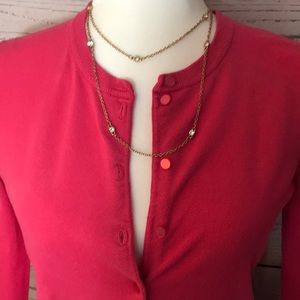 CABLE & GAUGE - Hot Pink Cardigan - Small